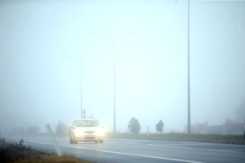 Kırklareli’nde yoğun sis