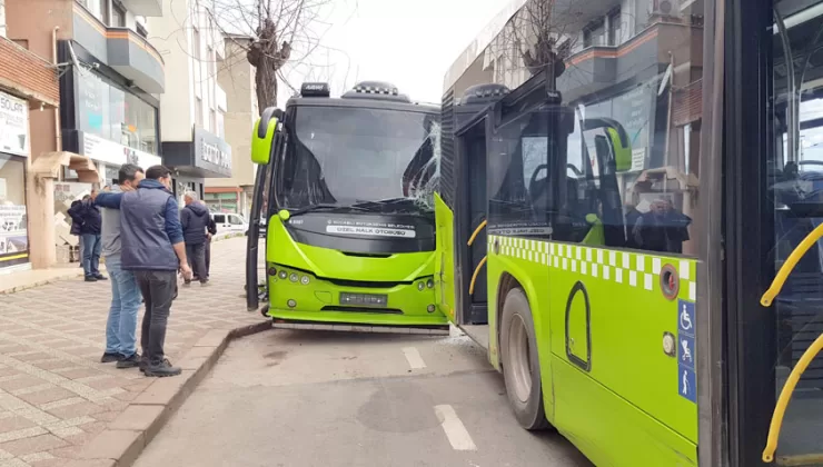 Kocaeli’de yolcu otobüslerinin çarpıştığı kazada 6 kişi yaralandı