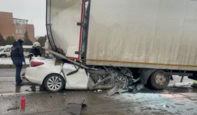 Tekirdağ’da feci kaza: Kamyona çarpan ehliyetsiz sürücü öldü