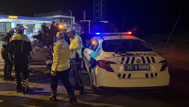 Edirne’de yarış yapan motosiklet sürücülerine 69 bin 460 lira ceza uygulandı