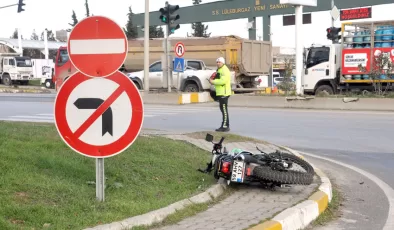 Lüleburgaz’da otomobille motosikletin çarpıştığı kazada 1 kişi yaralandı