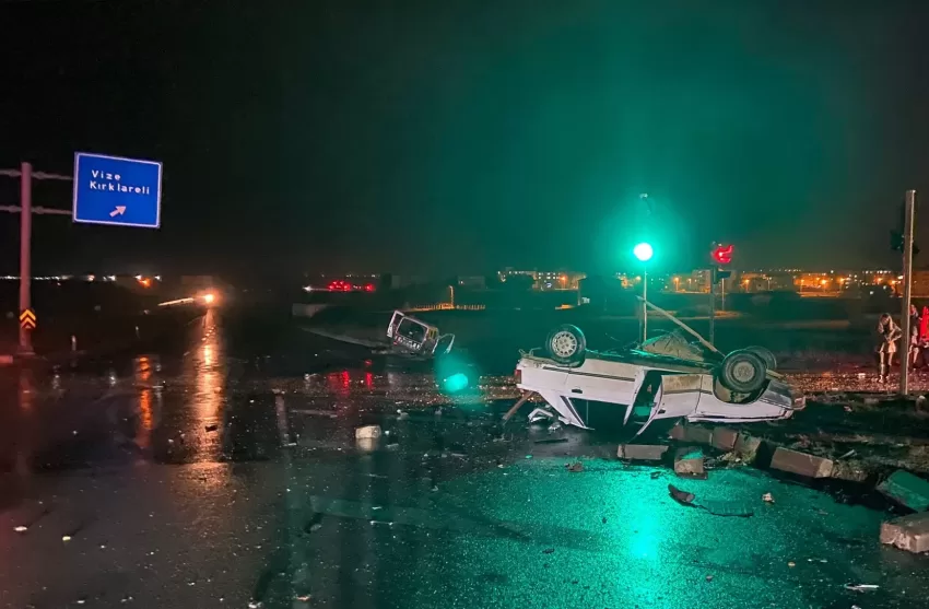 Tekirdağ’da trafik kazasında 5 kişi yaralandı