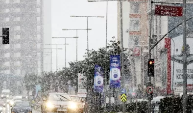 İstanbul’da kar yağışı
