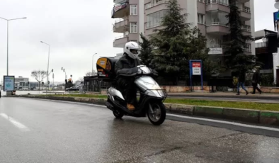 Edirne’de olumsuz hava şartları nedeniyle iki tekerlekli araçların trafiğe çıkışı yasaklandı