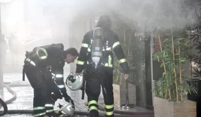 Lüleburgaz’da restoranda çıkan yangın söndürüldü