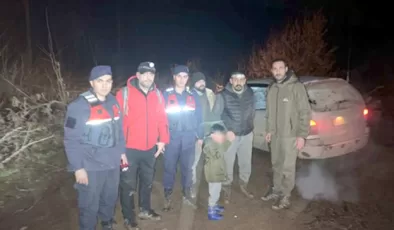 Kırklareli’nde ormanda kaybolan 4 kişi jandarma ekiplerince bulundu
