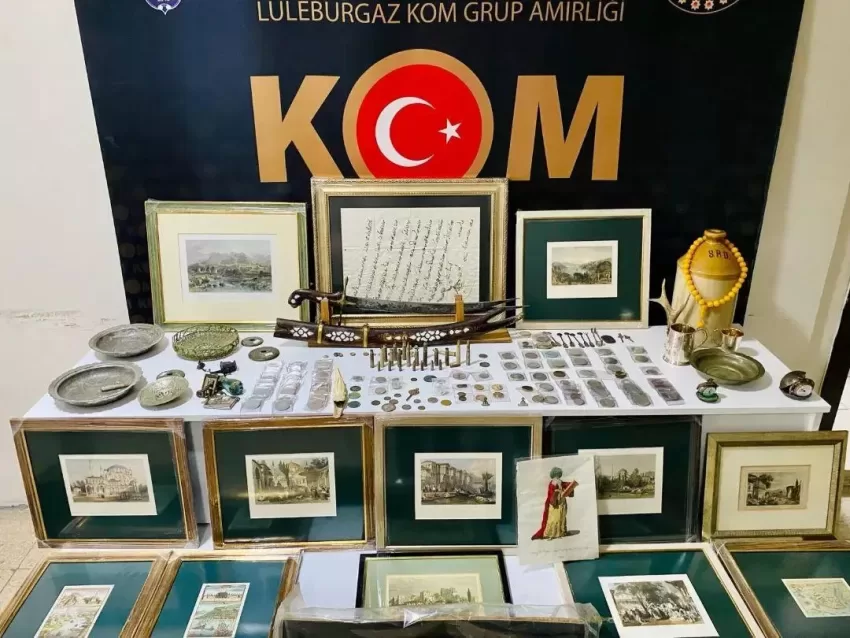 Kırklareli merkezli 11 ilde tarihi eser operasyonu: 20 gözaltı
