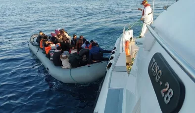 Çanakkale açıklarında 46 düzensiz göçmen yakalandı