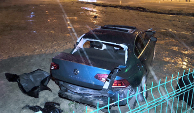 Bursa’da yol kenarına devrilen otomobildeki 2 kişi öldü, 2 kişi yaralandı