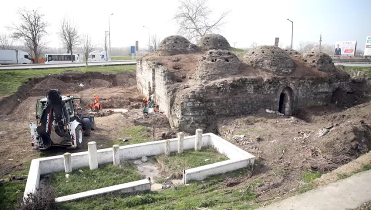 Edirne’de restorasyonu süren Gazi Mihal Hamamı müze olacak