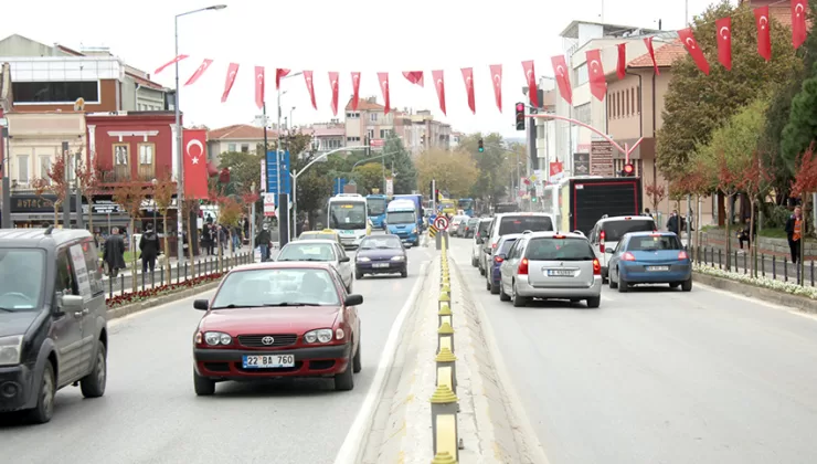 Edirne’de trafiğe 878 taşıt daha katıldı