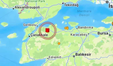 Çanakkale’de 4,6 büyüklüğünde deprem