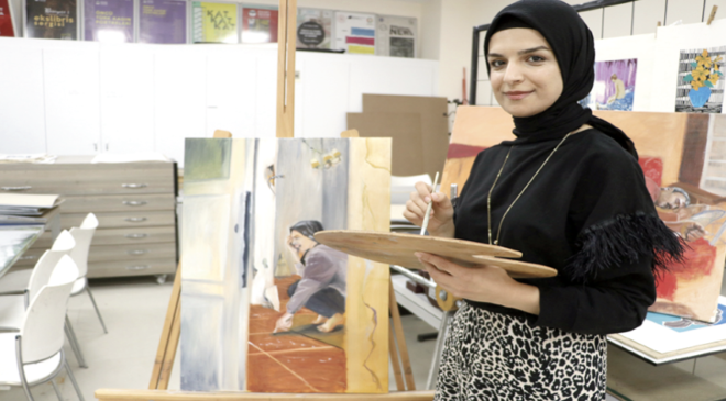 Güzel Sanatlar Fakültesi öğrencisi, Asrın Felaketinde Portreler sergisi açacak