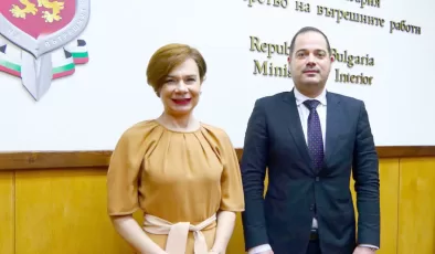 Büyükelçi Sekizkök, Bulgaristan İçişleri Bakanı Stoyanov’a veda ziyareti