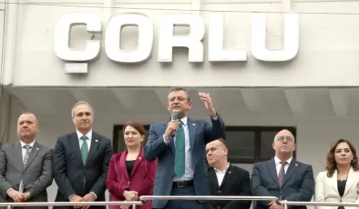 CHP Genel Başkanı Özel, Çorlu’da halk buluşmasında konuştu