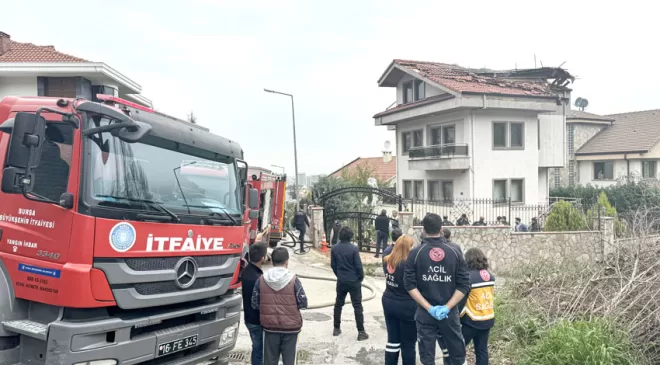 Bursa’da patlamanın ardından yangın çıkan villanın bodrumunda ceset bulundu