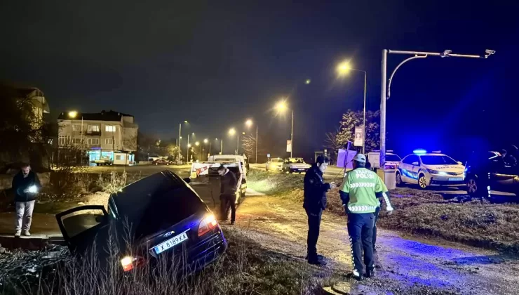 Edirne’de polisten kaçan otomobil sürücüsü uzun süren takip sonucu yakalandı