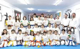 Karatecilerin kuşak terfi heyecanı
