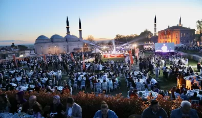 “Edirne Sofrası” Selimiye Meydanı’nda kuruldu