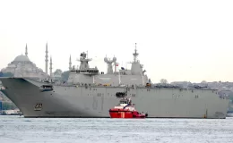 İspanyol Donanması’nın amfibi uçak gemisi ESPS Juan Carlos I (LHD 61) İstanbul’dan ayrıldı