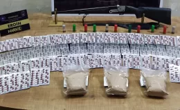Tekirdağ’da bir evde 1 kilo 60 gram eroin, bin 568 uyuşturucu hap ele geçilirdi