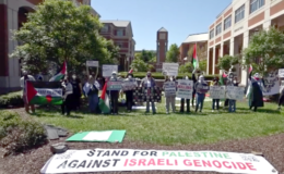 North Carolina Üniversitesi öğrencilerinin Filistin’e destek gösterisi devam ediyor