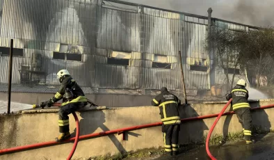 Tekirdağ’da bir fabrikada çıkan yangın kontrol altına alındı