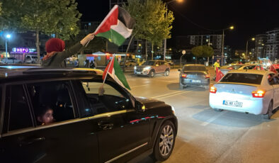 Edirne ve Kırklareli’nde İsrail’in Gazze’ye yönelik saldırıları protesto edildi