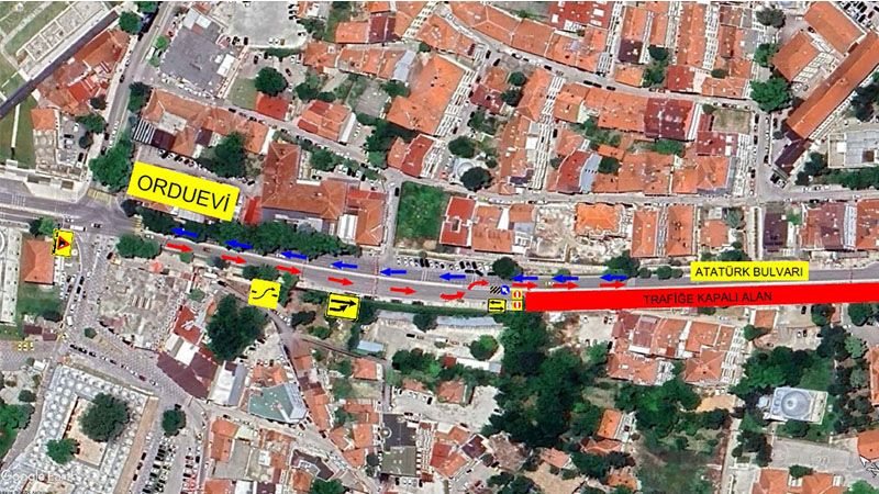 Asfalt çalışmaları sebebiyle yol trafiğe kapatılacak