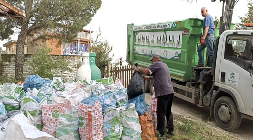 Keşan ve mücavir alanlarda 4 ayda, 10 ton cam atık toplanarak geri dönüşüme kazandırıldı