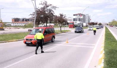 Edirne’de trafik ekipleri dron destekli denetim yaptı