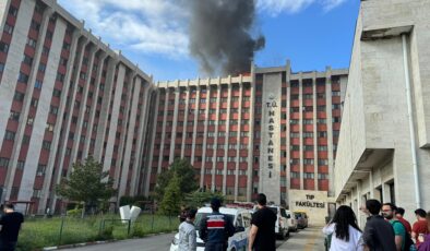 Tıp Fakültesi’ndeki yangın kontrol altına alındı
