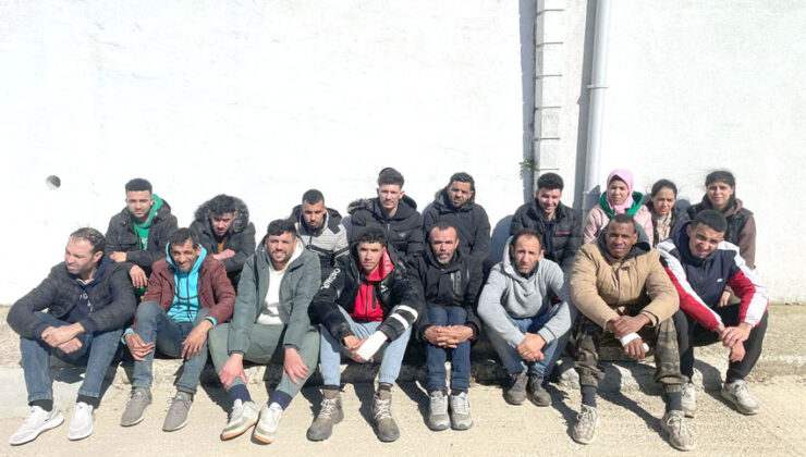 17 düzensiz göçmen yakalandı