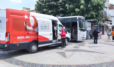 Edirne’de Mobil Göç Noktası aracı hizmete başladı