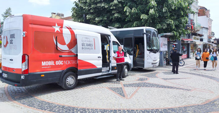 Edirne’de Mobil Göç Noktası aracı hizmete başladı