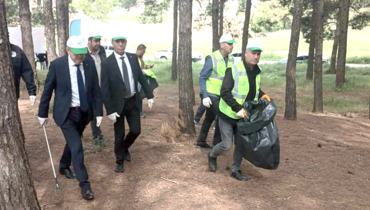‘Orman Benim’ kampanyası ile çöpler toplandı