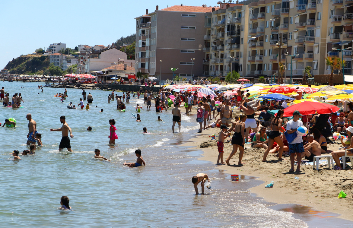 Tekirdağ sahillerinde bayram tatili yoğunluğu