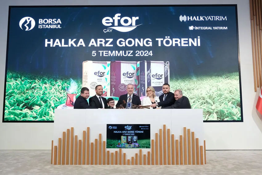 Borsa İstanbul’da gong Efor Çay için çaldı