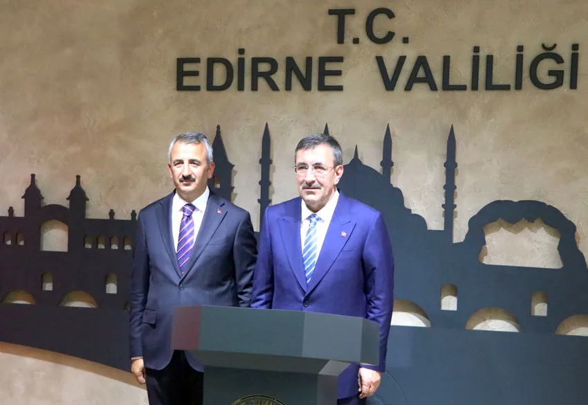 Cumhurbaşkanı Yardımcısı Yılmaz’dan Edirne Valiliğine ziyaret