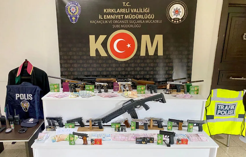 Kırklareli merkezli “Kuyu-15” operasyonunda 20 şüpheli tutuklandı