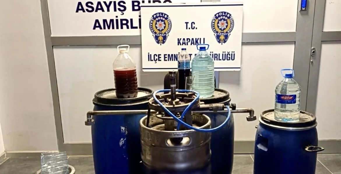 Tekirdağ’da sahte içki üreten kişi yakalandı