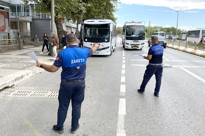 Trafik Zabıtası’ndan ETUS araçlarına denetim