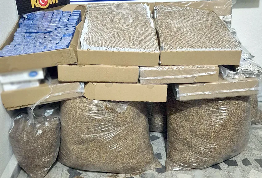 Tekirdağ’da 67 bin 800 makaron ve 109 kilogram tütün ele geçirildi