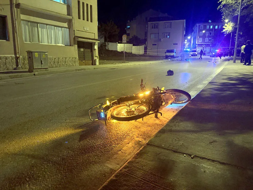 Kazada motosiklet sürücüsü hayatını kaybetti