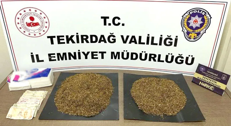 Tekirdağ’da evinde 1 kilo 140 gram sentetik uyuşturucu ele geçirilen zanlı tutuklandı