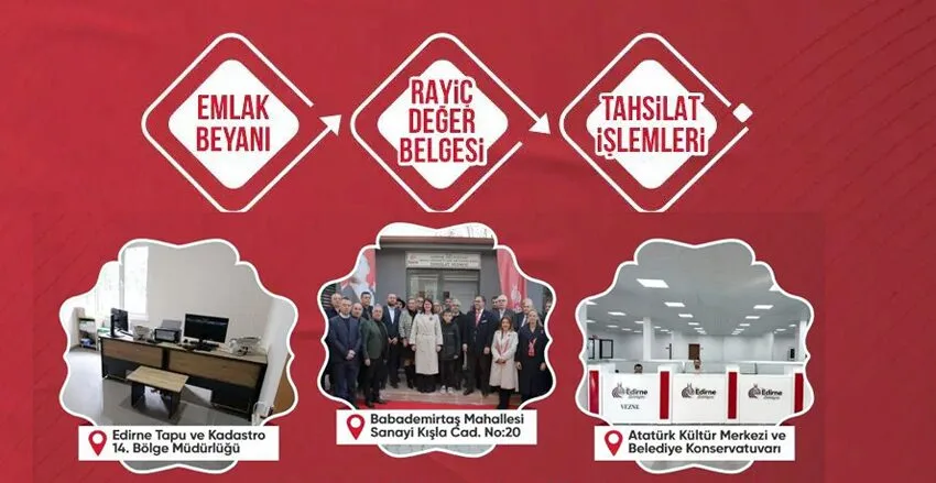 Edirne Belediyesi’nden 3 yeni hizmet noktası