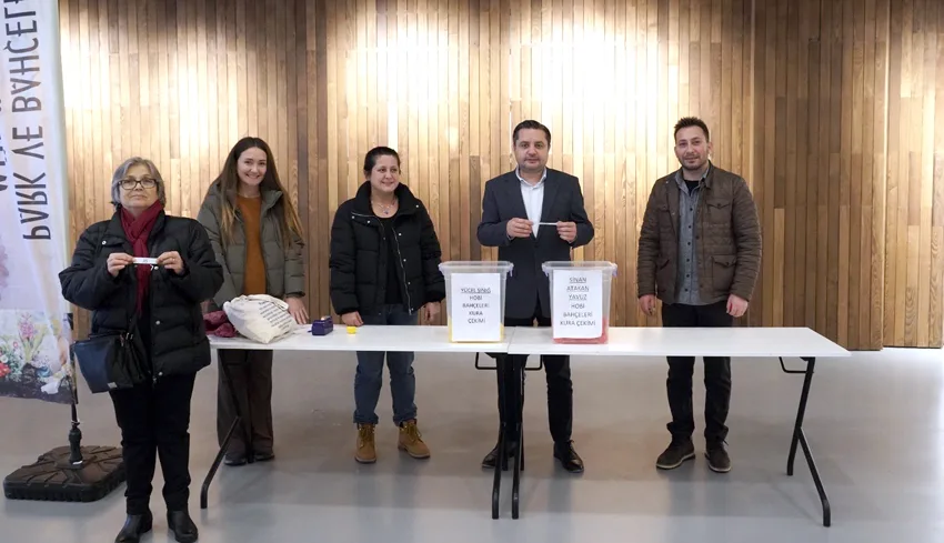 Lüleburgaz’da hobi bahçeleri için kura çekim töreni yapıldı