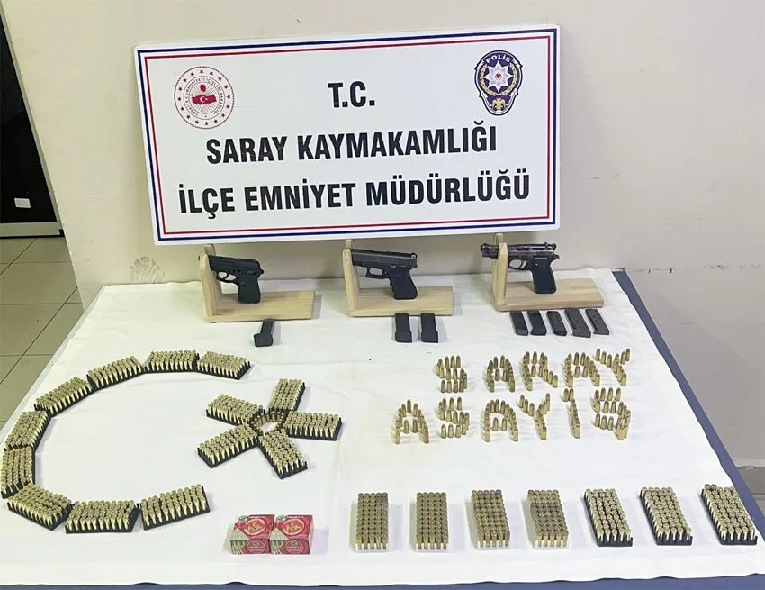 Tekirdağ’da ruhsatsız tabanca operasyonu