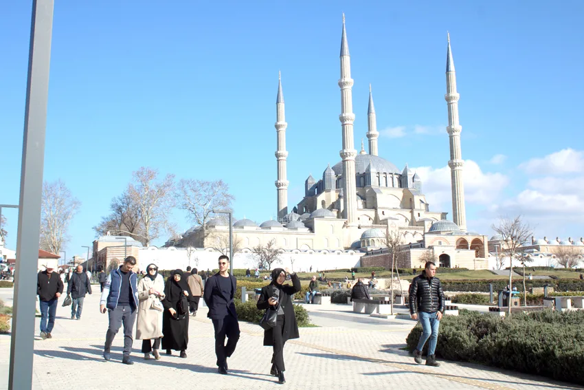 Edirne’de Ocak ayında bahar havası