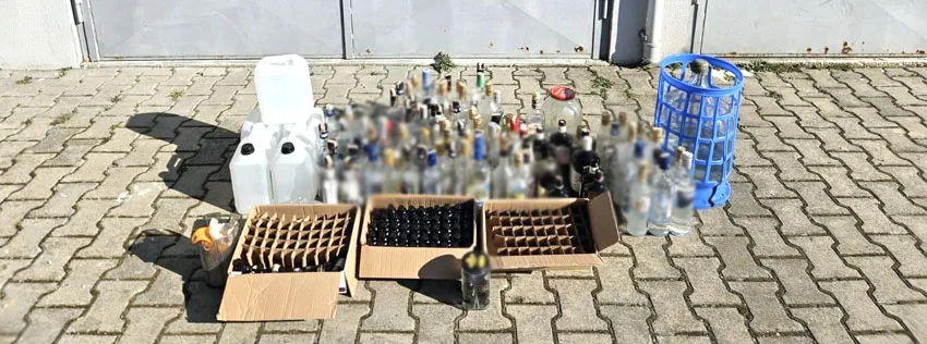 Tekirdağ’da 125 litre sahte içki ele geçirildi